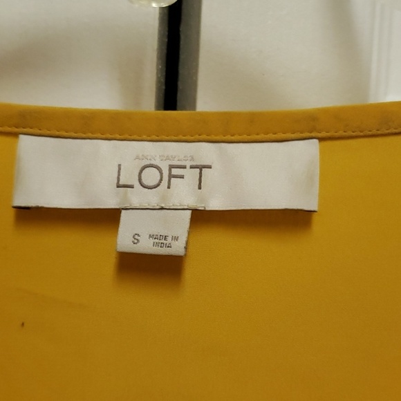 LOFT Mustard Blouse - Picture 4 of 5